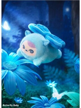 Pucky Flying Babies Plush Pendant - Butterfly Baby